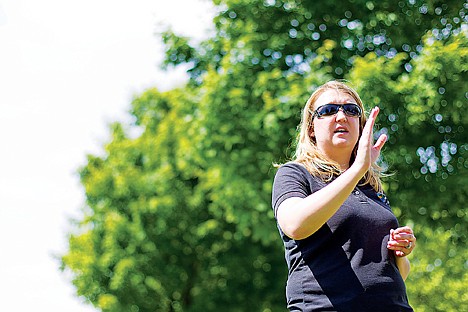 &lt;p&gt;Katie Kosanke, urban forestry assistant with the City of Coeur d'Alene, describes the area of Bluegrass Park where the soil contains verticillium wilt disease which has affected the surrounding sugar maple trees.&lt;/p&gt;