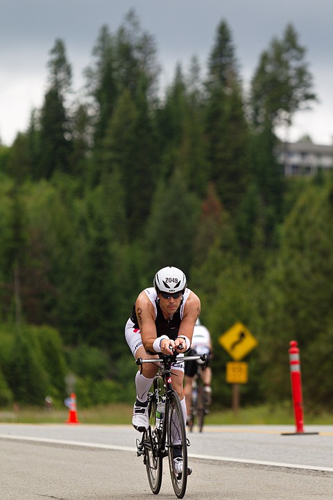 &lt;p&gt;SHAWN GUST/Press Shane Copenhaver, of Lacey, Washington, holds his pace during the bike leg of Ironman.&lt;/p&gt;