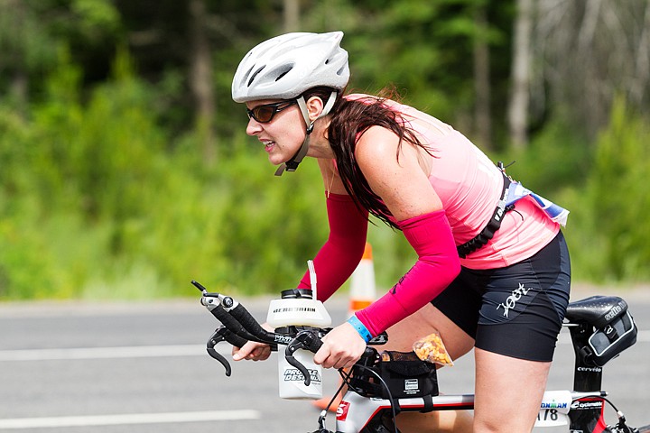 &lt;p&gt;SHAWN GUST/Press Erin Haskell, of Spokane, Washington, powers her bike along U.S. 95 Sunday during Ironman Coeur d'Alene.&lt;/p&gt;