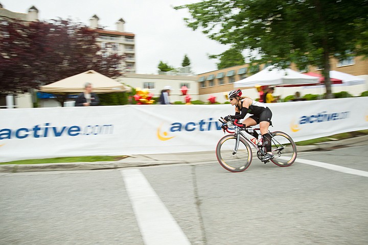 &lt;p&gt;GABE GREEN/Press Kelly Smith glides around a turn on her bicycle during the 2012 Ironman in Coeur d'Alene.&lt;/p&gt;