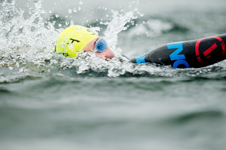 &lt;p&gt;GABE GREEN/Press Meredith Kessler powers her way through the turbulent waters of Lake Coeur d'Alene during the swimming portion of the 2012 Ironman triathlon Sunday in Coeur d'Alene, Idaho.&lt;/p&gt;