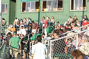 A season-high 1,141 fans turned out last night at Larson Field to watch the Moses Lake Pirates host the Corvallis Knights in the rubber match of the teams&#146; three-game set. The Knights would pull out a 4-0 West Coast League win on a beautiful night for baseball.