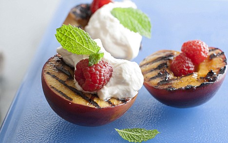 &lt;p&gt;Grilled peaches, berries and cream is a grilled dessert that is simple and takes just minutes to cook and assemble.&lt;/p&gt;