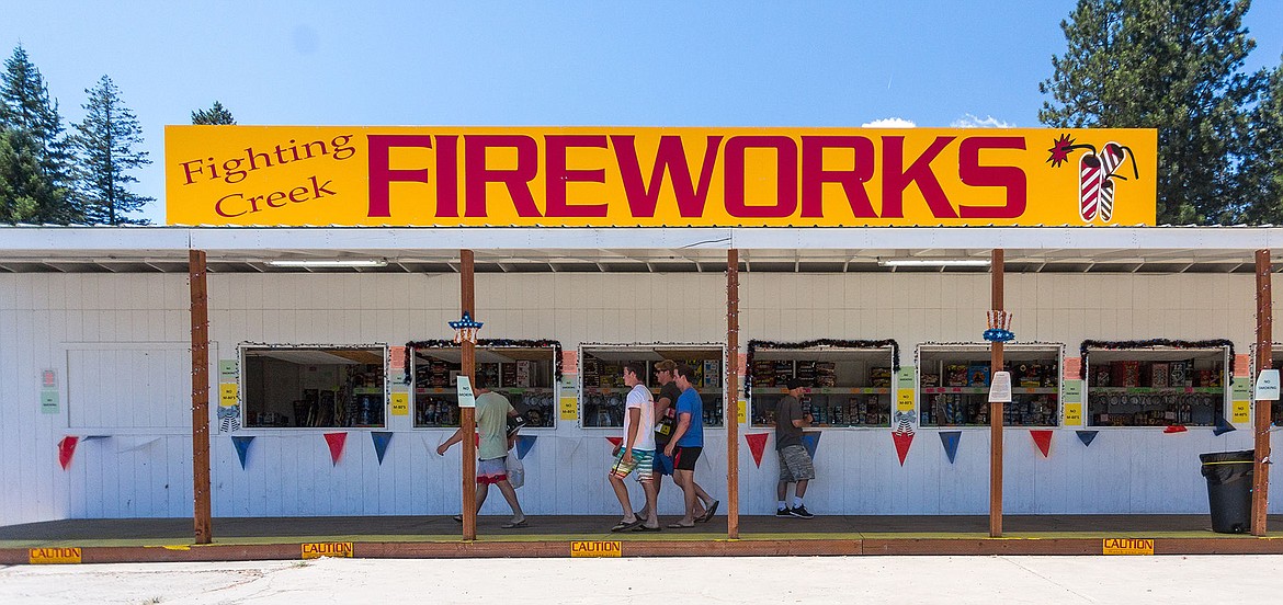 &lt;p&gt;A group of friends from Iowa visiting a local friend leave Fighting Creek Fireworks on Wednesday, July 1, 2015. The City of Coeur d&#146;Alene approved locations of firework stands for the 2016 year.&lt;/p&gt;