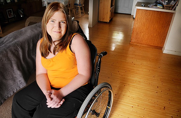 Makenzie Miller in her home on Wednesday in Helena Flats.