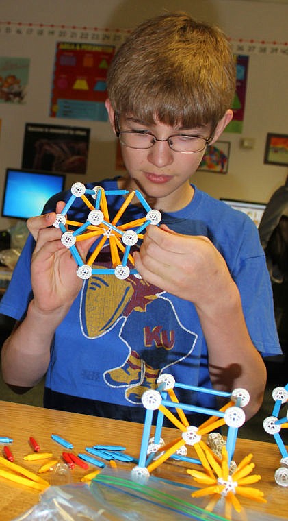 &lt;p&gt;PMS student Zach Hoxie shapes a decahedron.&lt;/p&gt;