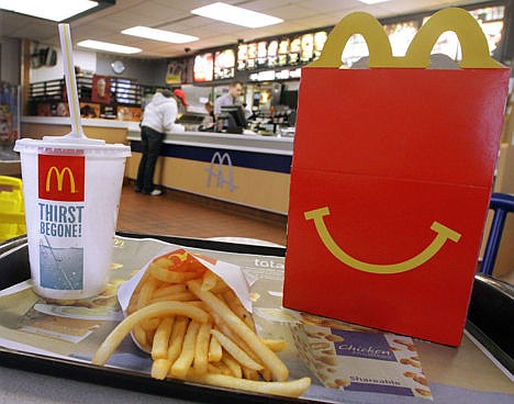 &lt;p&gt;A Happy Meal with french fries and a drink at a McDonald's, in Springfield, Ill., Jan. 20, 2012.&lt;/p&gt;