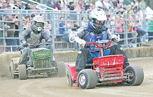 &lt;p&gt;Chris Spangler of Bonners Ferry placed second on a Kohler 20hp lawnmower behind Buck Taggert of Viola on an Ace Hardware 18.5hp in the open class Saturday night during the Logger Days lawnmower races.&lt;/p&gt;
