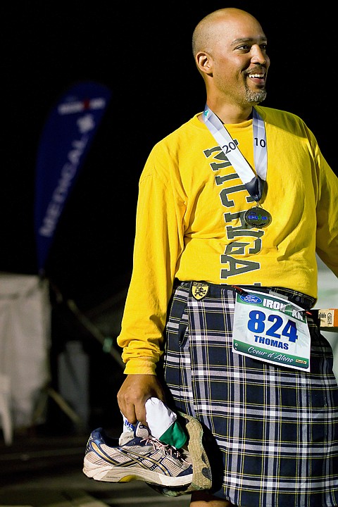 &lt;p&gt;Thomas Scheer, from Ann Arbor, Mich., was the last Ironman participant to cross the finish line before the midnight cutoff. Scheer, who missed the cutoff by four minutes last year, completed the triathlon with a time of 16 hours, 55 minutes and 26 seconds.&lt;/p&gt;