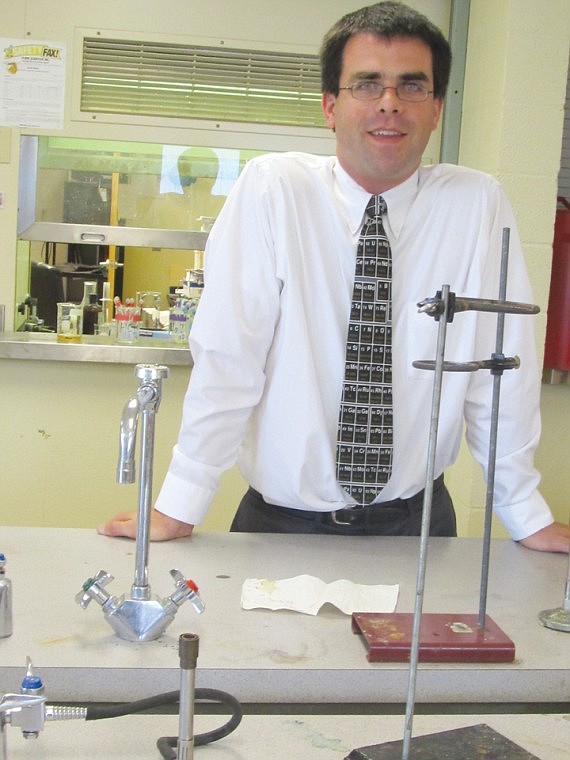 Eric Carlson planned to be a college professor. When he decided
he'd rather teach high schoolers, he took a position at Royal High
School.