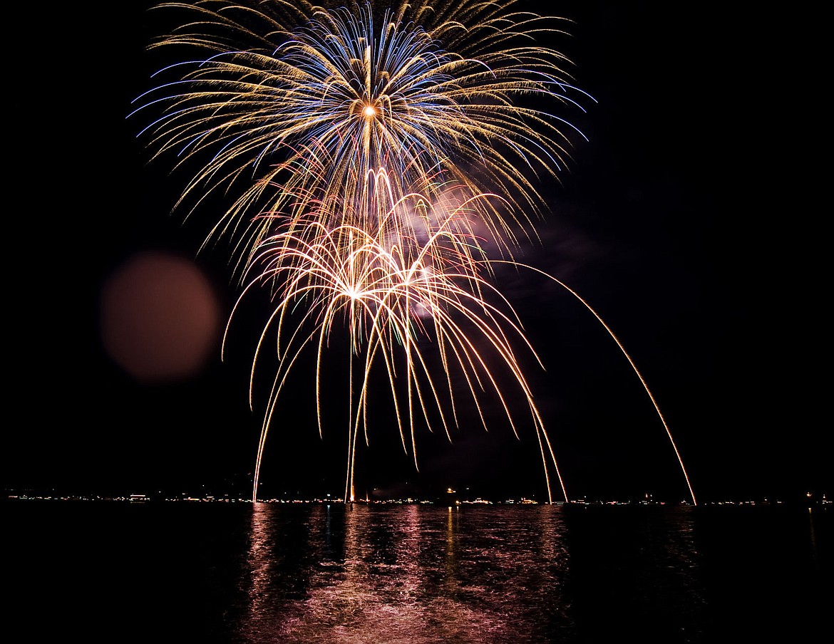 &lt;p&gt;Independence Day fireworks display over Lake Coeur d'Alene recorded using a 20-second exposure.&lt;/p&gt;