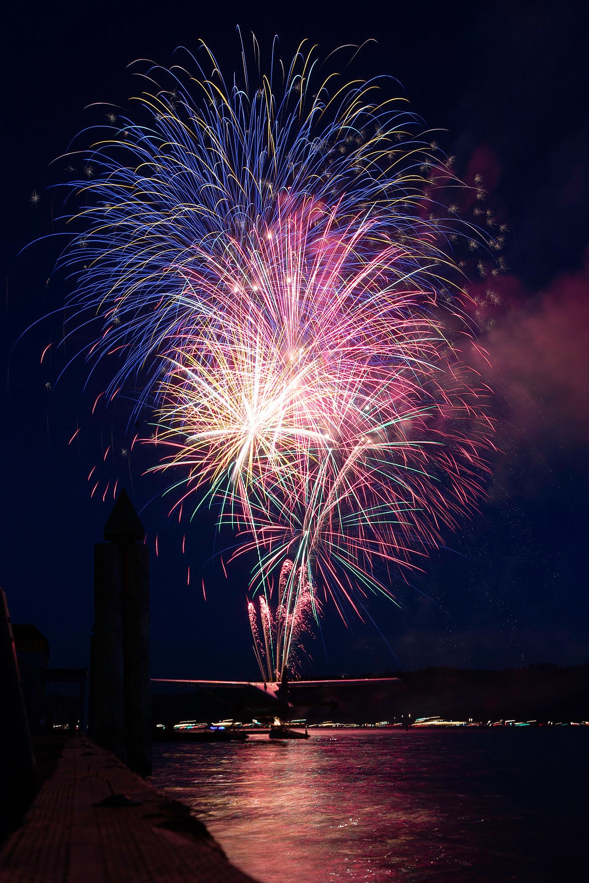 &lt;p&gt;Fireworks explode over Lake Coeur d'Alene Thursday as part of the city's Fourth of July festivities.&lt;/p&gt;