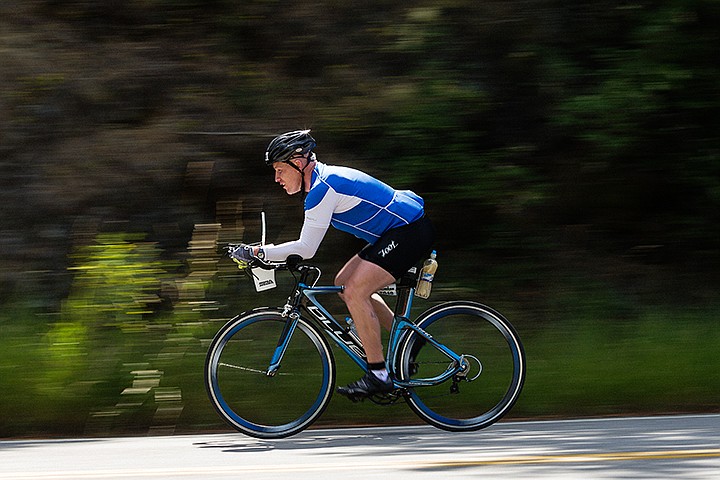 &lt;p&gt;SHAWN GUST/Press&lt;/p&gt;&lt;p&gt;Kevin Wilmot, of Whitefish, Montana, zooms down a hill on Coeur d&#146;Alene Lake Drive while competing in the Ironman triathlon.&lt;/p&gt;