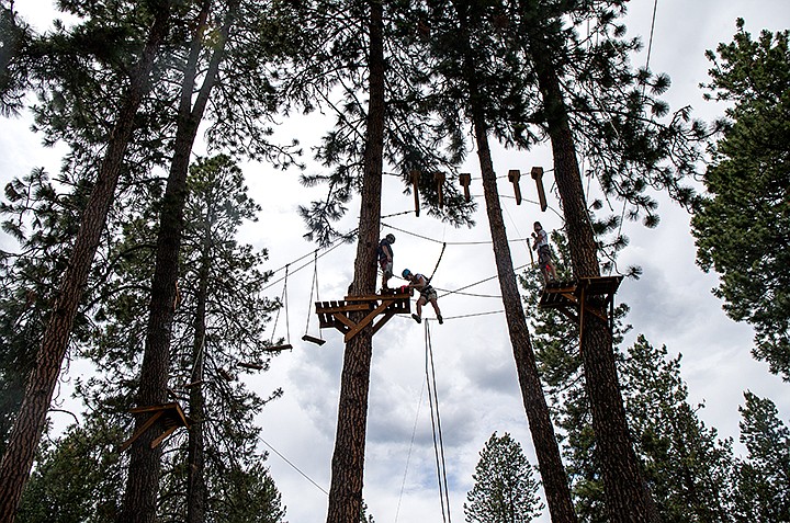 &lt;p&gt;TESS FREEMAN/Press&lt;/p&gt;&lt;p&gt;Dakota Keller, Jess Bennett, Coordinator of the NIC Challenge Course, and Devon Dorn perform routine maintenance on the NIC challenge Course on Tuesday afternoon. Dorn and Keller are two of five interns completing NIC&#146;s Outdoor Pursuits Internship Program this summer.&lt;/p&gt;