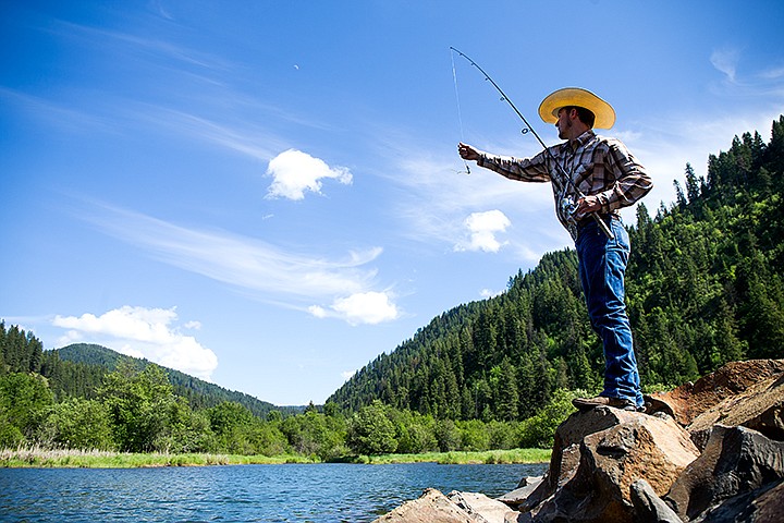 &lt;p&gt;TESS FREEMAN/Press&lt;/p&gt;&lt;p&gt;Matthew Leatherman, 18, of Saratoga Springs, Utah, untangles some vegetation from his hook while fishing in near the mouth of Beauty Creek on Wednesday afternoon.&lt;/p&gt;