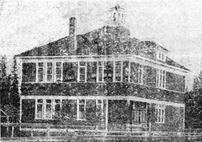 File/The Western News The original courthouse where the first business was conducted had formerly been used by Libby School District for school purposes.
