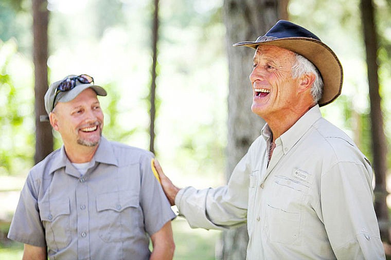 &lt;p&gt;&lt;strong&gt;Grizzly bear&lt;/strong&gt; management specialist Tim Manley, left, and animal expert Jack Hanna talk about the upcoming Grizzly Bear Rendezvous on July 11.&#160;&lt;/p&gt;