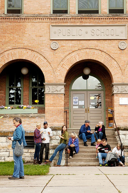 &lt;p&gt;People eat food and drink beer on the steps of the Museum at Central School for the first Thursday!Fest of the year Thursday evening in Kalispell. June 26, 2014 in Kalispell, Montana. (Patrick Cote/Daily Inter Lake)&lt;/p&gt;