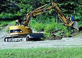 Work begins on new tennis courts