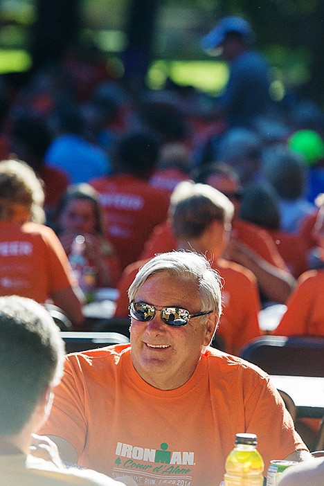 &lt;p&gt;Steve Wuerst enjoys a meal and company along with hundreds of Ironman Coeur d&#146;Alene volunteers during the banquet. More than 3,700 volunteers dedicated their personal time to help in various stages of the triathlon this year.&lt;/p&gt;