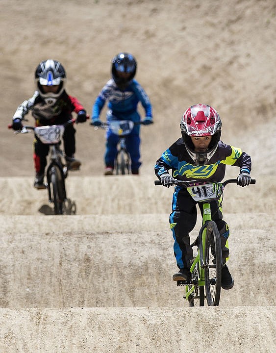 &lt;p&gt;LOREN BENOIT/Press Reid Thompson (41) negotiates bumps during the Cherry Hill Single Point 7 Novice BMX Race on Saturday, June 11, 2016.&lt;/p&gt;