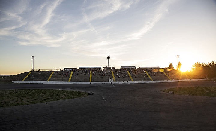 &lt;p&gt;LOREN BENOIT/Press The sun starts to fall behind the Stateline Speedway in Post Falls during the Columbia River Legends INEX regional event on Saturday, June 4, 2016.&lt;/p&gt;