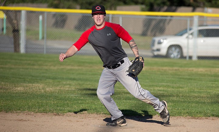 &lt;p&gt;KATIE HARTWIG/Press Jeff Gruidl, shortstop for &quot;Son's of Pitches&quot; Coed softball team moves towards a ground ball headed his way, Wednesday at Ramsey Park.&lt;/p&gt;