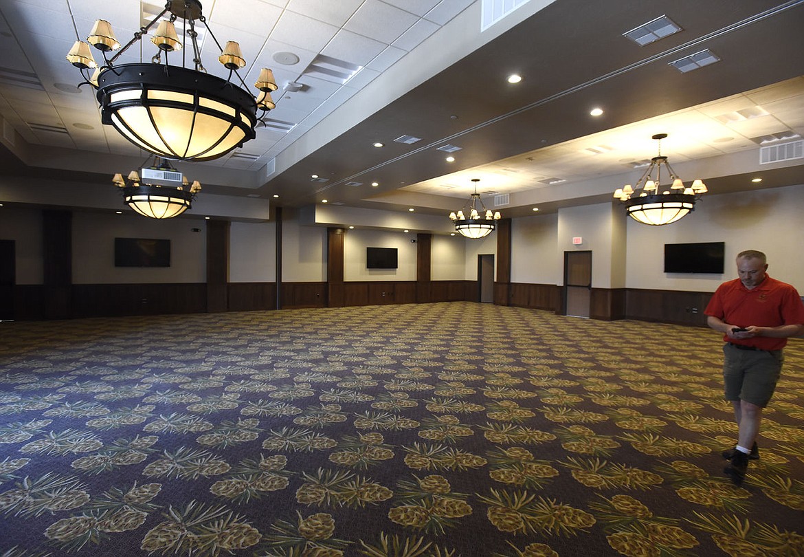 &lt;p&gt;The conference room of Cedar Creek Lodge can accommodate more than 400 people. (Aaric Bryan/Daily Inter Lake)&lt;/p&gt;