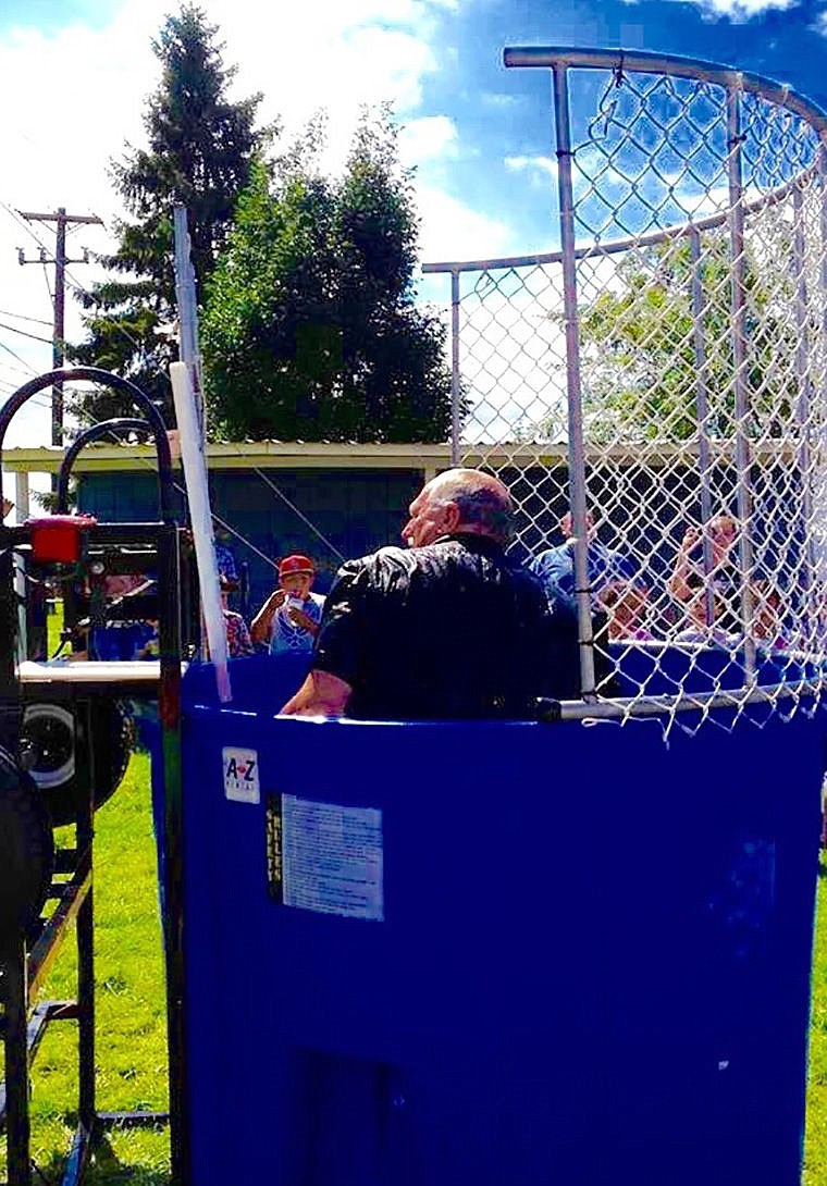 A popular event at a recent Mattawa CommUnity Day was taking down Mattawa Police Chief John Turley in the dunk tank.
