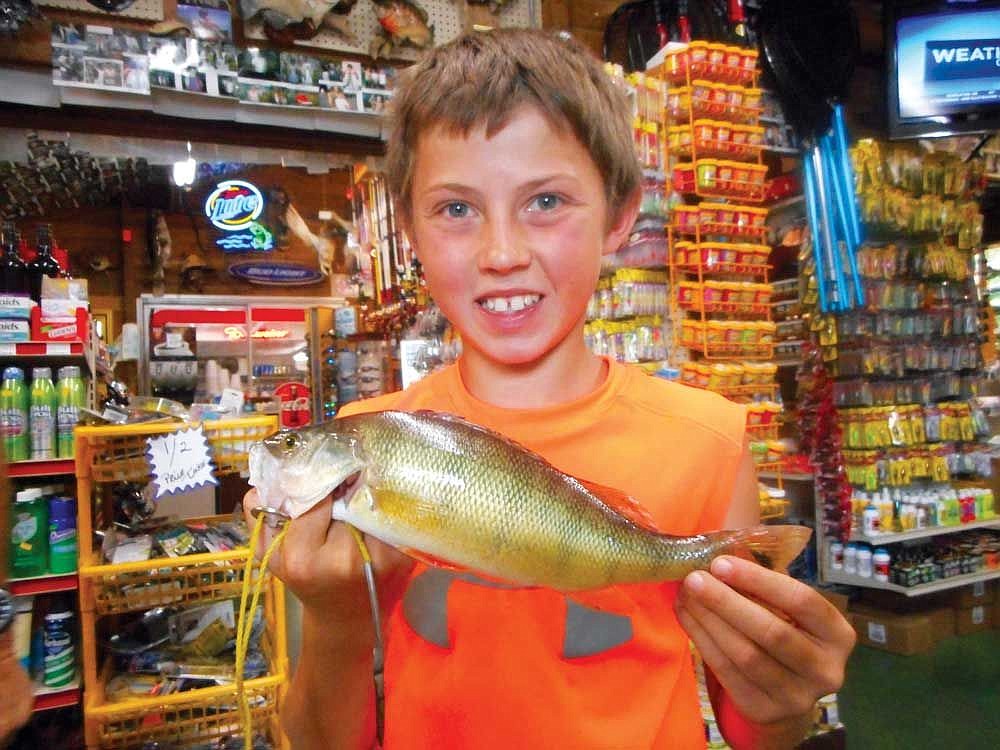 Kayden Wilder of Cle Elum caught this perch off the MarDon Dock using a mini-jig.