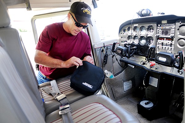 Randy Siemens prepares to pilot one of the search planes Monday going to look for a missing aircraft that was carrying two Daily Inter Lake staff writers and two men from Missoula.