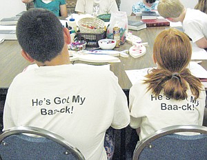&lt;p&gt;VBS T-shirts explained the overall message about God&#146;s will and grace. Jesus has their baa-ck.&lt;/p&gt;