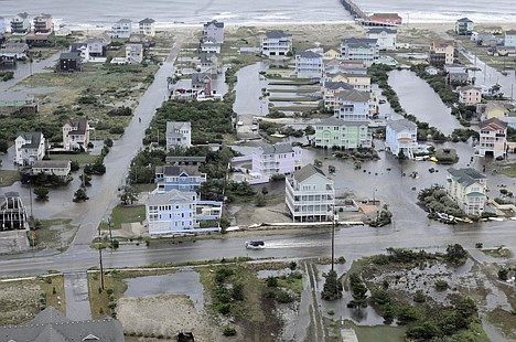 &lt;p&gt;This Friday photo shows flooding caused by Hurricane Arthur on the Outer Banks of North Carolina. Arthur struck North Carolina as a Category 2 storm with winds of 100 mph late Thursday, taking about five hours to move across the far eastern part of the state.&lt;/p&gt;