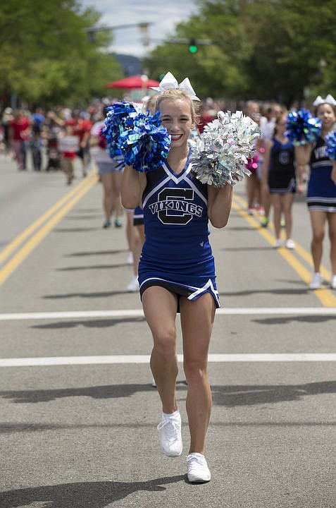 <p>LOREN BENOIT/Press An estimated 30,000 people watch bands, military units, horses, and more participate in Coeur d'Alene's American Heroes Parade, Monday, July 4, 2016 on Sherman Avenue.</p>