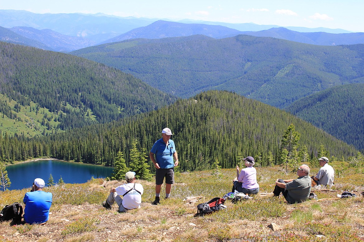 &lt;p&gt;Jim Cyr led seven hikers into Bonanza Lake, along the Stateline trail last Tuesday, near Superior.&lt;/p&gt;