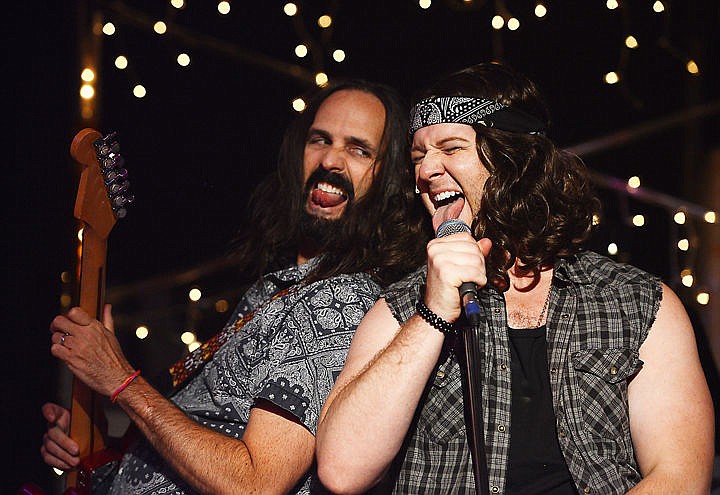 &lt;p&gt;Nick Spear and Eric Michael Krop rehearse a scene from their upcoming production of Rock of Ages on Sunday evening, July 3, in the Whitefish Performing Arts Center.&lt;/p&gt;