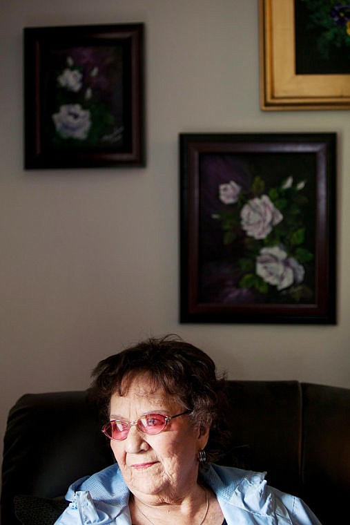 <p>Mary Sierra in her apartment Friday afternoon in Kalispell. June 27, 2014 in Kalispell, Montana. (Patrick Cote/Daily Inter Lake)</p>