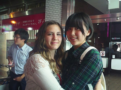 &lt;p&gt;Jordyn Bojorquez, left, hugs her host sister, Naho Egashira, on June 17. Jordyn spent 12 days in Tokyo, where she learned about Japanese culture, education, family life and history.&lt;/p&gt;