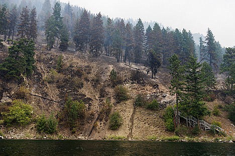 &lt;p&gt;A staircase to the shore of Lake Pend Oreille is all that remains of one residence after being totally destroyed by the wildfire.&lt;/p&gt;