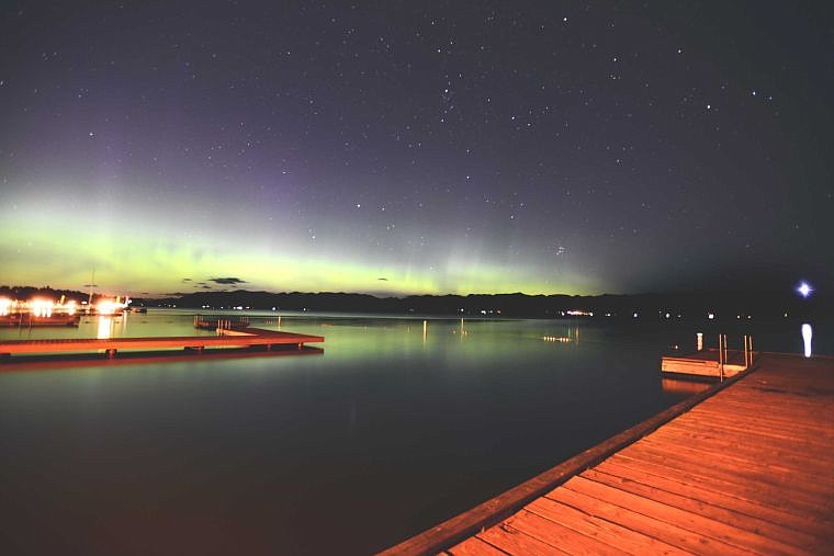 &lt;p&gt;&lt;strong&gt;Northern lights&lt;/strong&gt; appeared over Flathead Lake on Saturday at 3 a.m. as seen from the docks near Lakeside Boulevard. This was the second Saturday in a row the aurora borealis has been visible from the Flathead Valley. (Brenda Ahearn/Daily Inter Lake)&#160;&lt;/p&gt;&lt;div&gt;&#160;&lt;/div&gt;