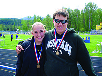 Loni and Alex, both 2010 Track and Field Conference Champions.