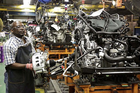 &lt;p&gt;A Ford Motor Co. employee works on the engine assembly of a 2016 Ford Explorer at the Chicago Assembly Plant in Chicago. Preserving jobs, pay raises, cost cuts are all on the table as Detroit automakers open talks with UAW beginning July 13.&lt;/p&gt;