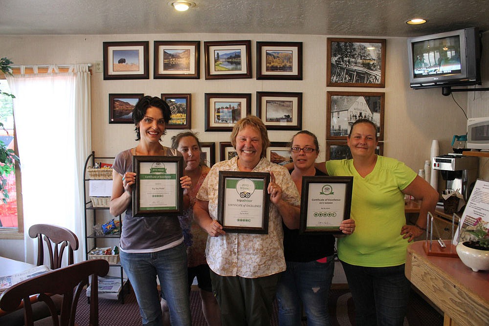 &lt;p&gt;Staff members of the Big Sky Motel in Superior display their certificates of excellence.&lt;/p&gt;