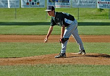 Austin Van Tom of the Mission Valley Mariners looks for a sign during the Firecracker Tournament last weekend in Polson.