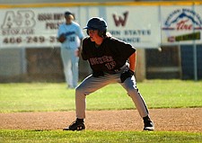 Ryan Anderson leads off for the Mission Valley Rockies last weekend during the Firecracker Tournament in Polson.