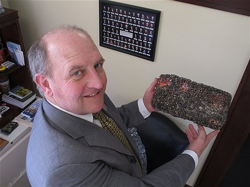 &lt;p&gt;In this Feb. 7, 2012, file photo, Idaho State Rep. Eric Anderson poses in his offices in the Idaho Capitol in Boise with an Idaho license plate he left for six months in Lake Mead near Las Vegas to be encrusted with quagga mussels. A regional power planning group from Idaho, Oregon, Washington and Montana is pursuing $2 million from the federal government to help fend off the menace of invasive mussels that have clogged Colorado River reservoirs since 2007. These states and others say they're frustrated by the number of boats that continue to come from Lake Mead in Nevada and Arizona over their borders infested with quagga and zebra mussels. (AP Photo/John Miller, File)&lt;/p&gt;