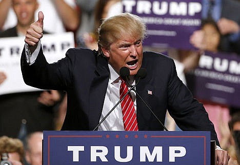 &lt;p&gt;Republican presidential candidate Donald Trump finishes up speaking before a crowd of 3,500 Saturday in Phoenix.&#160;&lt;/p&gt;