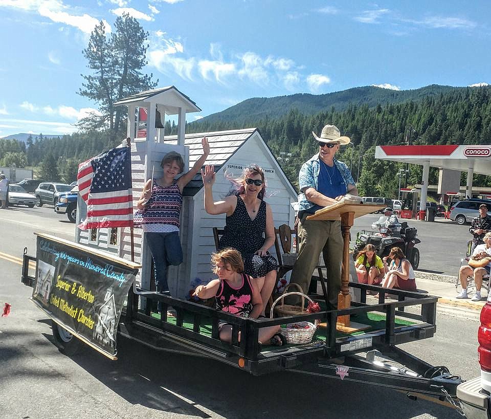 &lt;p&gt;&lt;/p&gt;&lt;p&gt;The United Methodist Church had a float in the July 4 parade in St. Regis, with riders Ed Heppe, Danica Wilson, Stacey King, and Waveland King. (Photo courtesy of Carol Lynn Grunhuvd Wilson)&lt;/p&gt;