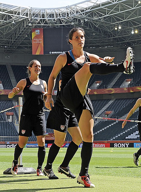 &lt;p&gt;United States' Ali Krieger execises during a training session in preparation for a semi-final match against France during the Women?s Soccer World Cup in Moenchengladbach, Germany, Tuesday, July 12, 2011. (AP Photo/Martin Meissner)&lt;/p&gt;