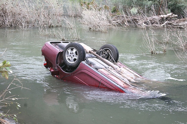 &lt;p&gt;At close to 7 a.m. Wednesday morning, a car going down River
Road West in Plains flipped over and landed in the Clark Fork
river. The driver was unharmed and taken to the hospital.&lt;/p&gt;